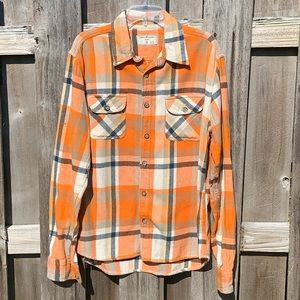 Counter Intelligence Plaid Flannel Shirt XL SLIM
